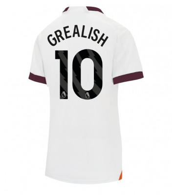 Manchester City Jack Grealish #10 Segunda Equipación Mujer 2023-24 Manga Corta